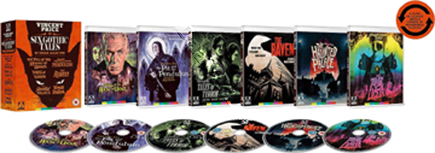 Six Gothic Tales Collection | House of Usher / Tales of Terror / The Haunted Palace / The Pit and the Pendulum / The Raven / The Tomb of Ligeia  |   Blu-Ray